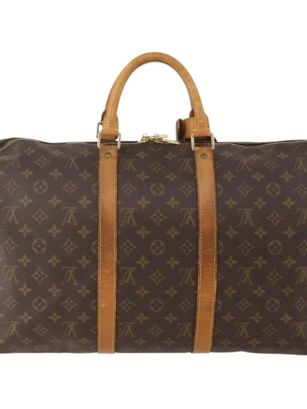 LOUIS VUITTON Monogram Keepall 50 Boston Bag M41426 LV Auth bs34957
